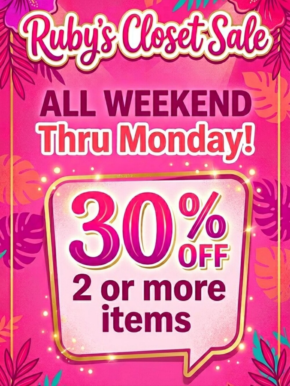 Bundle Deal: 30% Off 2+ Items (Ends 12am PST 5/25)